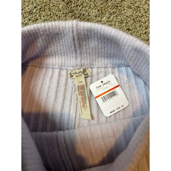 NEW Free People Intimately Around the Clock Lavender Knit High-Rise Joggers Pant - Picture 9 of 12